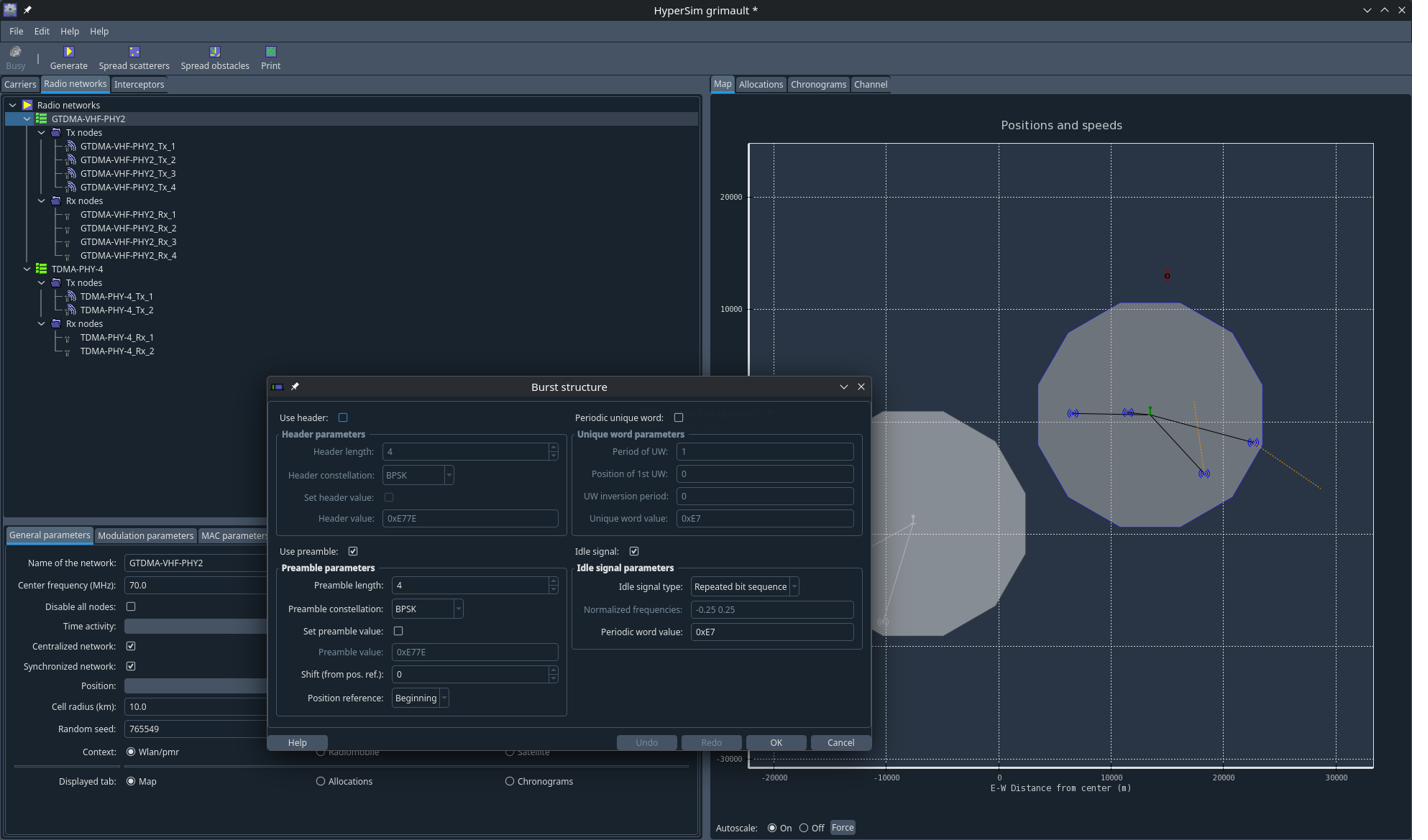 HyperSim interface
